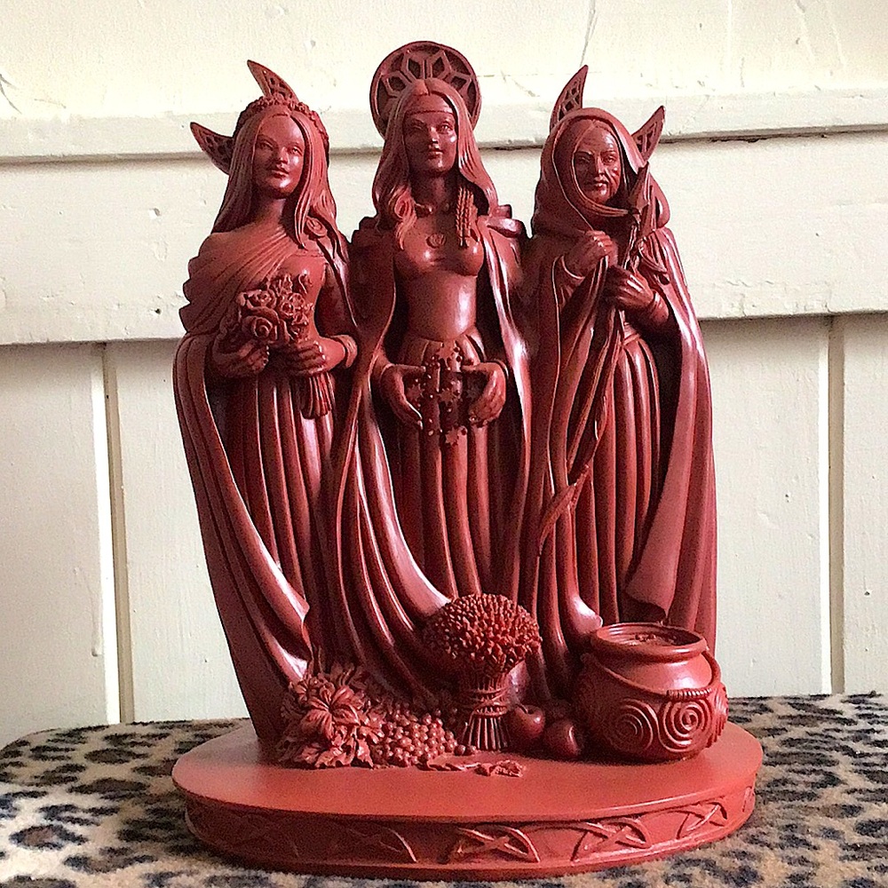 Sacred Source Triple Goddess Statue by Mickie Mueller